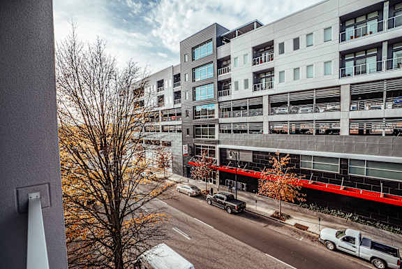 an aerial view of a city street and some buildings at 20 Midtown, Birmingham, 35233