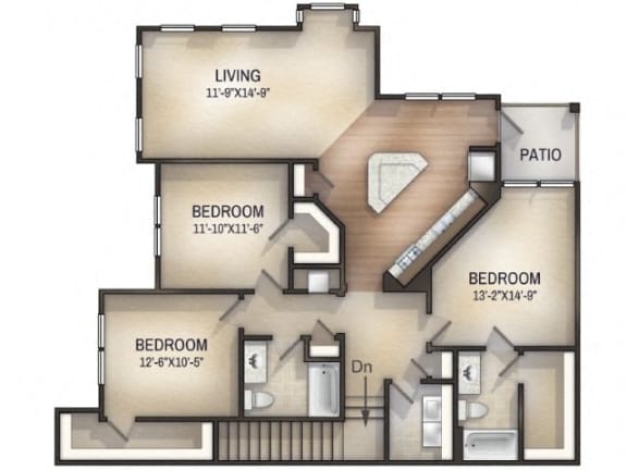 Floor Plan  Tattersall Apartments in Chesapeake Virginia