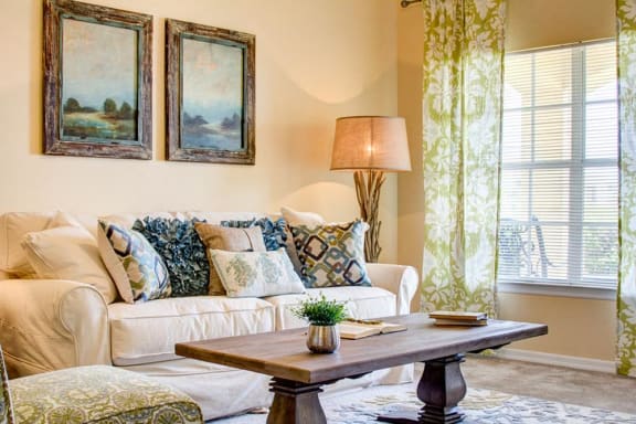Living Room at Legacy at Crystal Lake Apartments in Port Orange, Florida