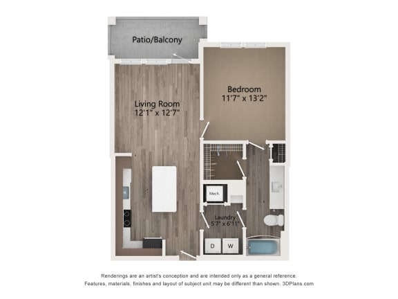 Floor Plan  Tapestry Forest Creek Apartments Homes in Collierville Tennessee