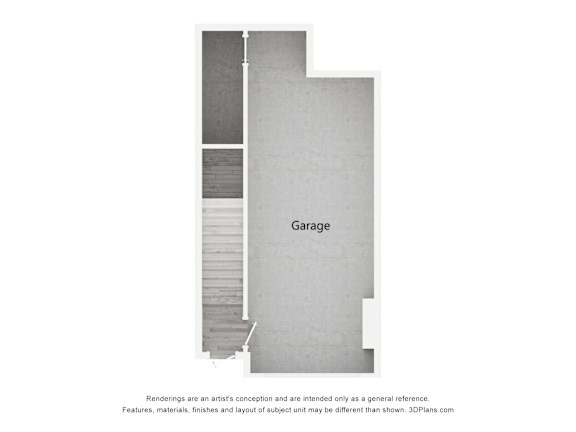 Attached garage of a 2-bedroom apartment at Tapestry Palmera Apartments in St. Augustine, FL