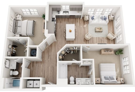 Floor Plan at Tapestry University Park Apartments Homes Sarasota, Florida