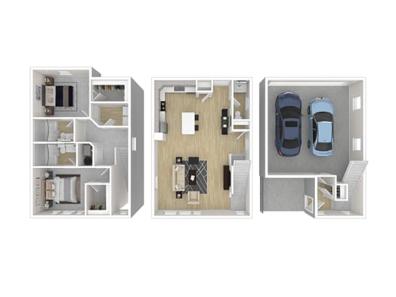 2 Bedroom 2.5 Bath