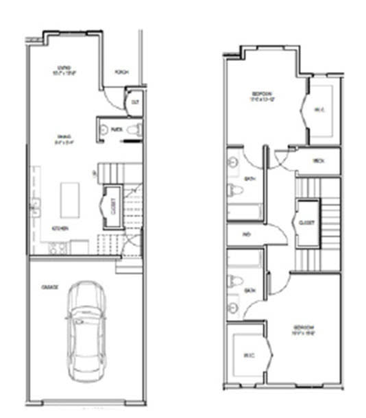 2 Bedroom 2.5 Bath