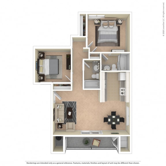 2 Bed x 2 Bath