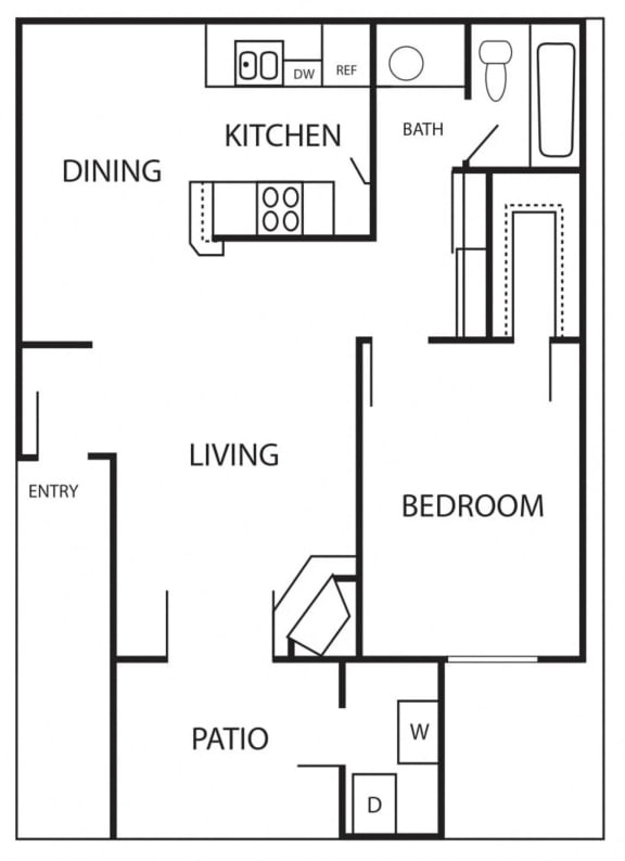 1 bedroom 1 bathroom apartment at Stonebridge, Phoenix, Arizona  85032