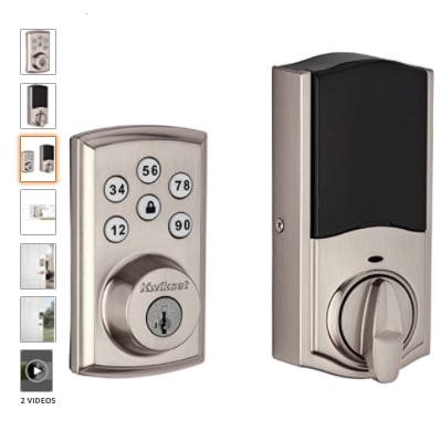 Smart lock with keypad and deadbolt at Gentrys Walk Apartments, Mesa, Arizona