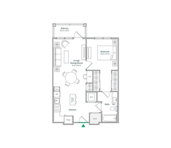A1 Floor Plan at The Ace, Richmond