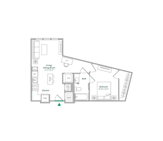 J2 Floor Plan at The Ace, Richmond, 23230