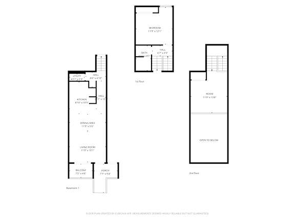 A floor plan for a two-story home with a garage.