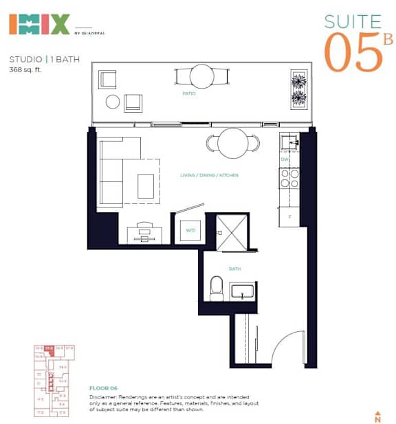 a floor plan of a bedroom apartment