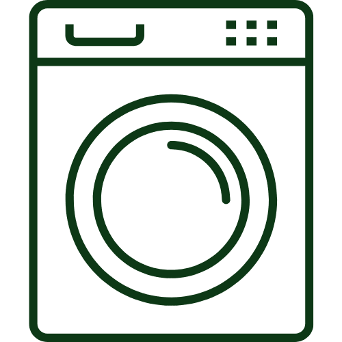 A washing machine icon is displayed.