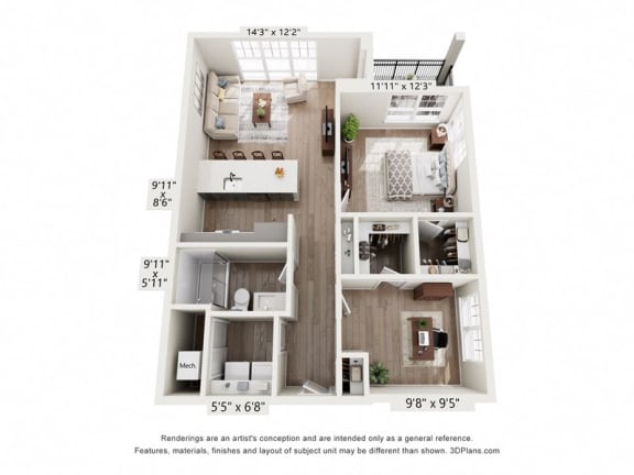 Floor Plan  a 3 bedroom floor plan  studio