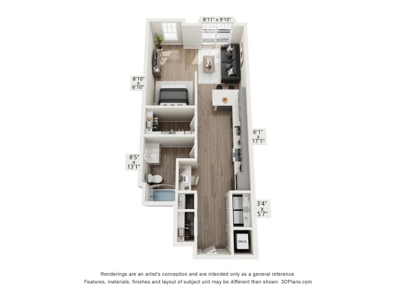 Floor Plan  a stylized floor plan of a 2100 sqft apartment