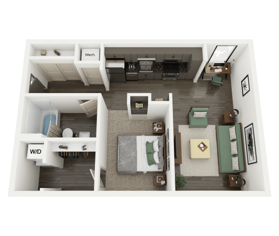 Floor Plan  3D Floorplan of the Hughes