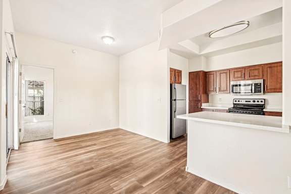 Unfurnished apartment interior — representative home at The Palms.