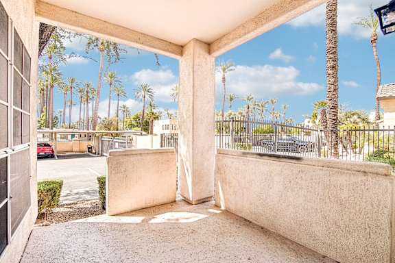 Balcony or patio at The Palms.