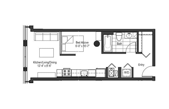 a floor plan of a small house with bedrooms and a bathroom
