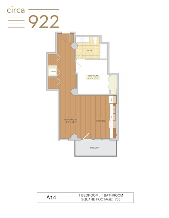 A floor plan for a 922 apartment shows a living room, dining room, kitchen, bedroom, bathroom, and balcony.