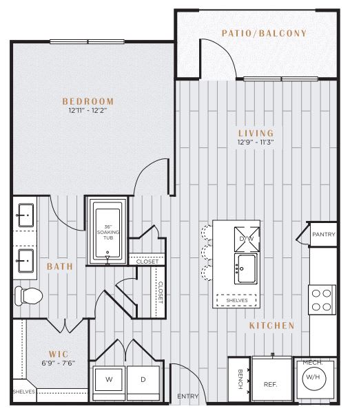 two bedroom floor plan  the residences at sawmill estates
