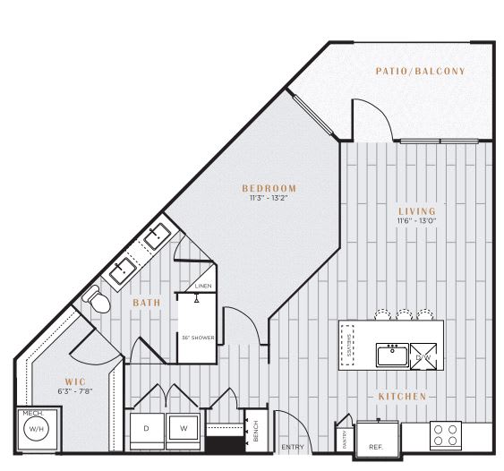 blueprint of 2 bedroom floor plan of a 2103 sq ft