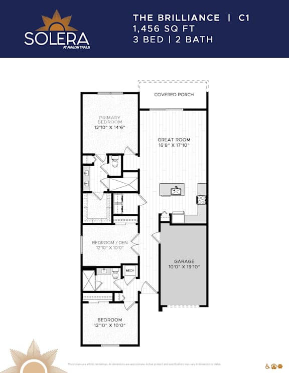 a floor plan of the solera floor plans