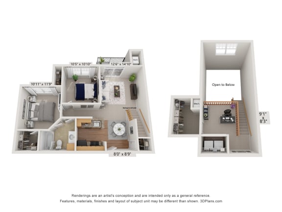 floor plan of an apartment home