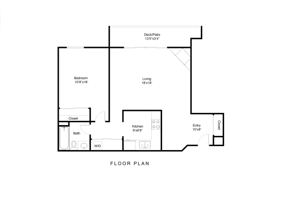 Floor plan diagram of a layout offered at Tylia Apartments in Maple Grove, MN