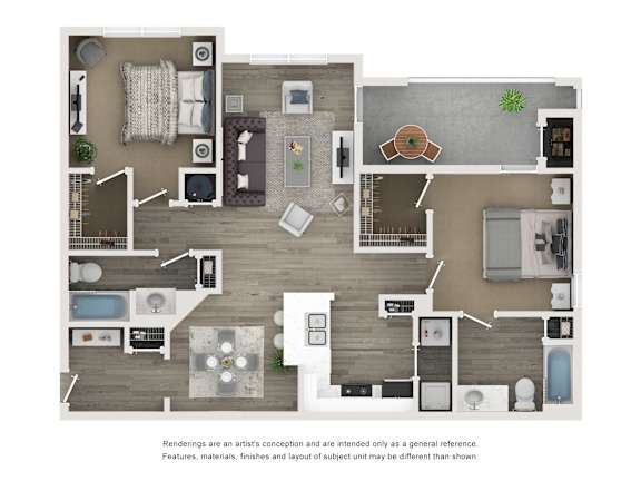 A floor plan of a house with a kitchen, living room, and bathroom.