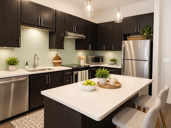 Kitchen Islands at Markethaus 3700 in Plano Texas