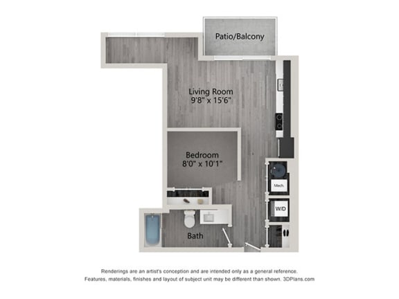 bedroom floor plan | village on the lakes apartments in clearwater, fl