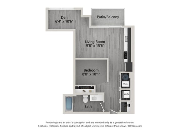 bedroom floor plan | brookhaven apartments for rent | the aviary