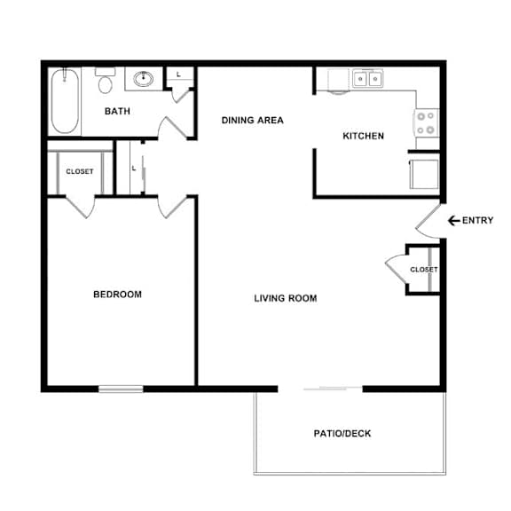 the illustration of a hypothetical floor plan of a house