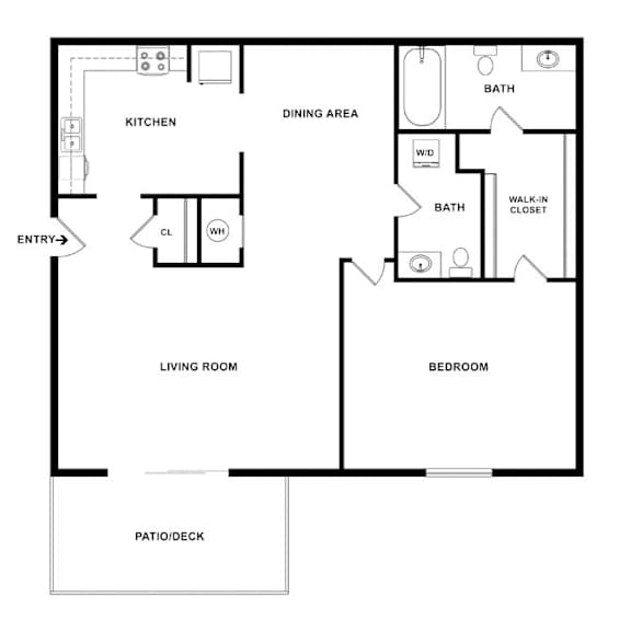 a floor plan of a house with a bedroom and a living room