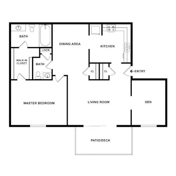 a floor plan of a house with an open floor plan
