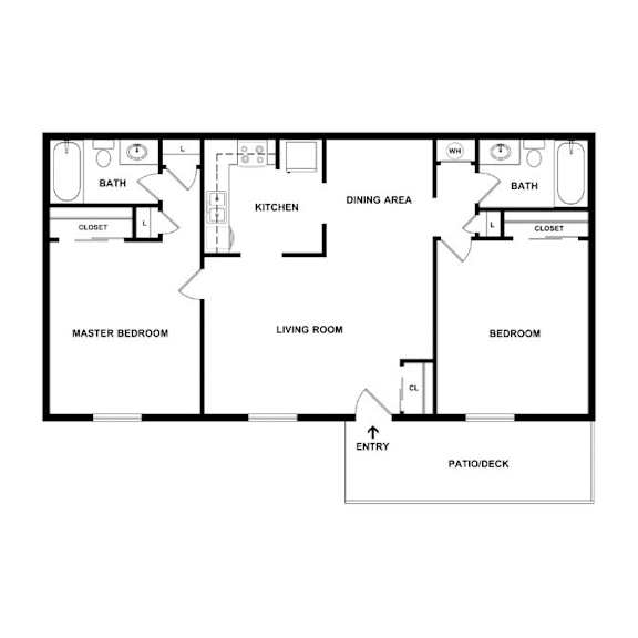 a black and white floor plan of a house