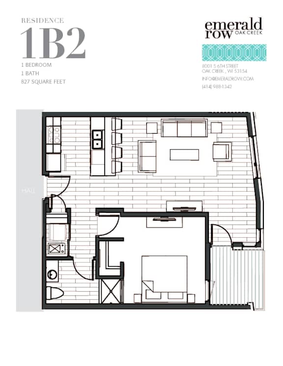 a floor plan of a bedroom apartment