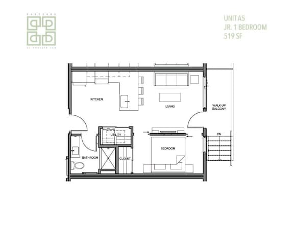 a floor plan of a house with a garage
