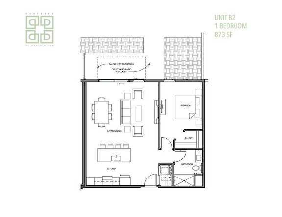 a floor plan of a house with a loft