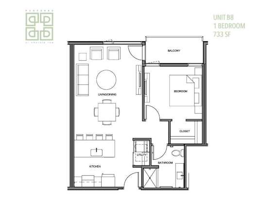 a floor plan of a bedroom apartment