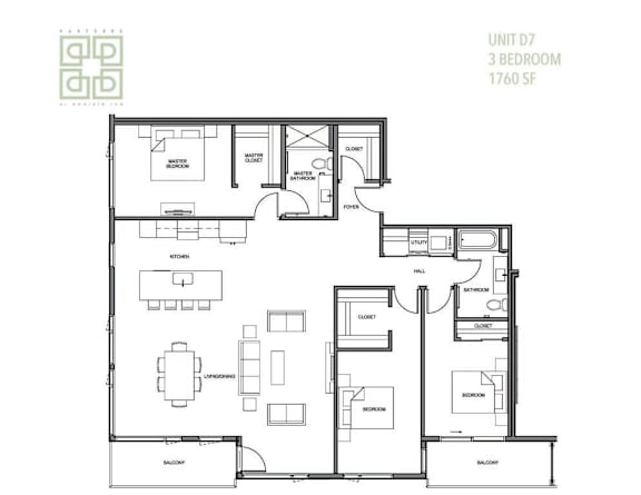 the floor plan of the condo