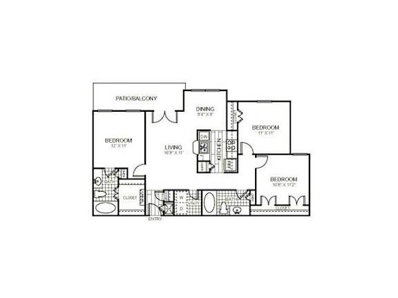 floor plan photo of the point at ashburn apartments va