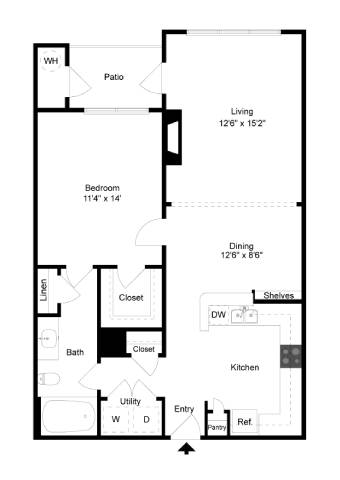 a black and white floor plan of a house