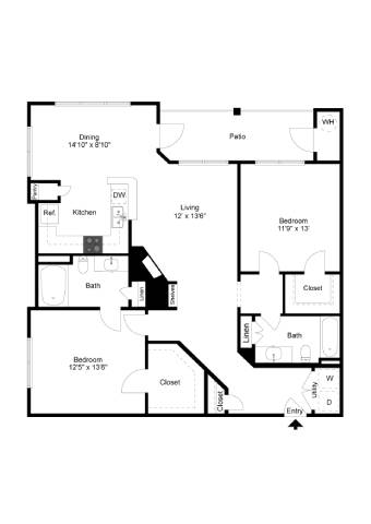 a floor plan of a house with three floors