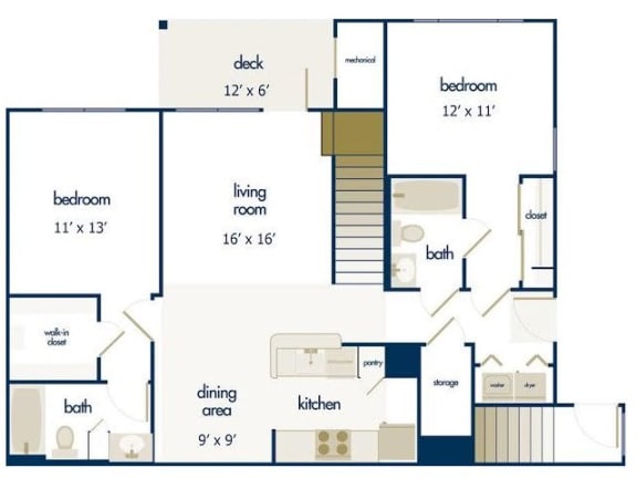 a floor plan of a living room and a kitchen