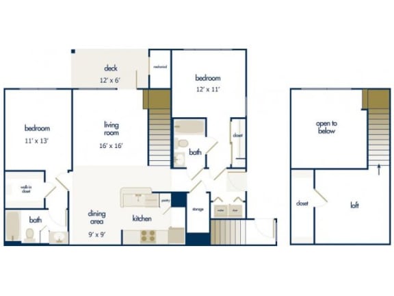the blueprint of a floor plan of a house