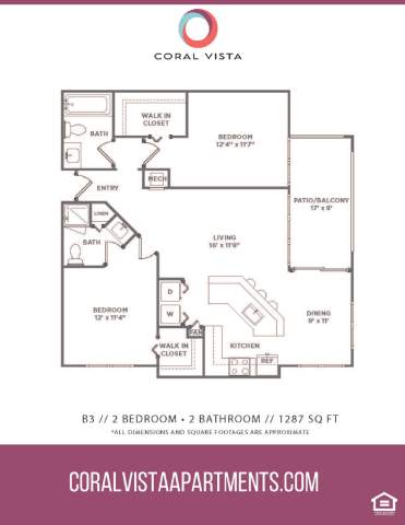 a schematic of a coral vista floor plan