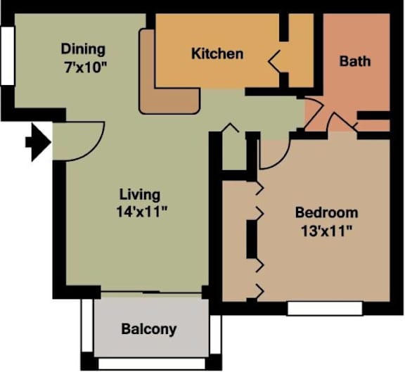 a diagram of a floor plan of a house