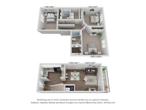 the outlook floor plan  studio  503 square feet
