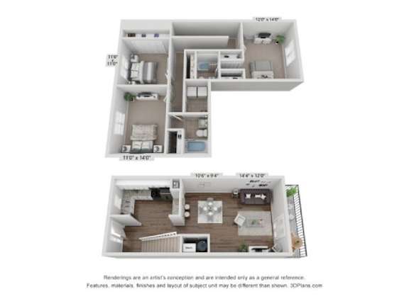 the outlook floor plan  studio  503 square feet